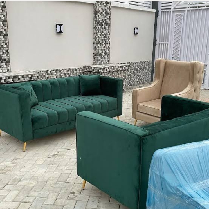 Chanel Back Sofa with Wingback Accent 